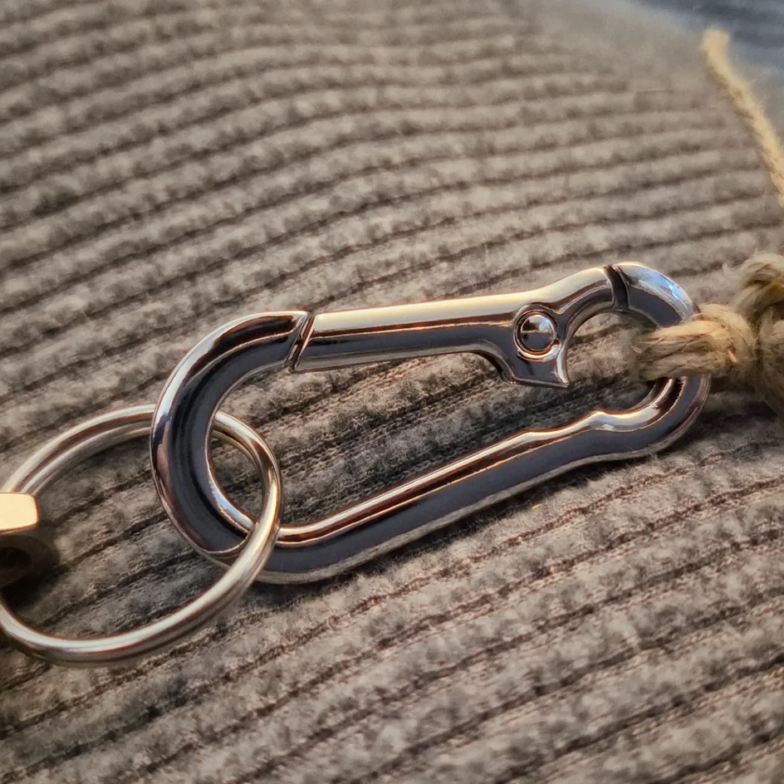 Carabiner Hemp Keychain
